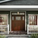privacy glass on entry door